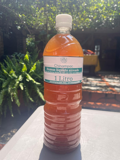 Humus De Lombriz Líquido 1 L Orgánico Biofertilizante | Chinampac